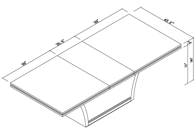 D832 - Dining Table - Wenge