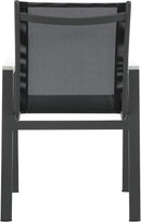 Nizuc - Outdoor Patio Dining Arm Chair With Gray Frame (Set of 2)