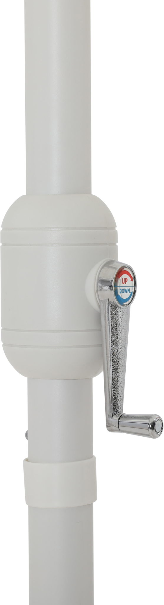 Amalfi - Aluminum Patio Umbrella - Black Base / White Pole