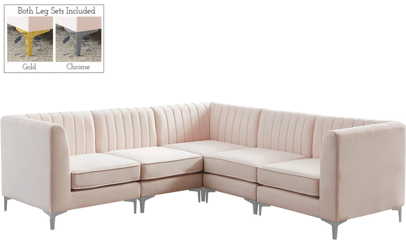 Alina - Modular Sectional 6 Piece - Pink