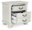 Montelaine - Three Drawer Night Stand - Antique White