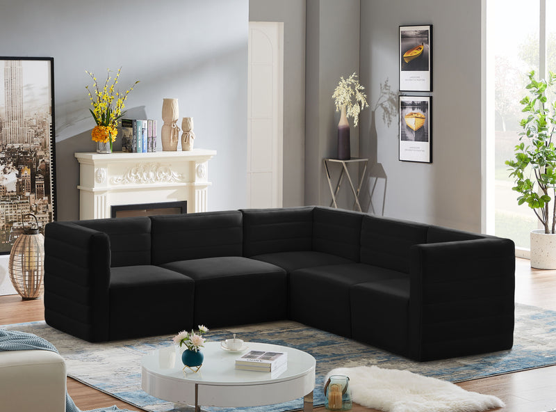 Quincy - Modular Sectional - Black - Modern & Contemporary