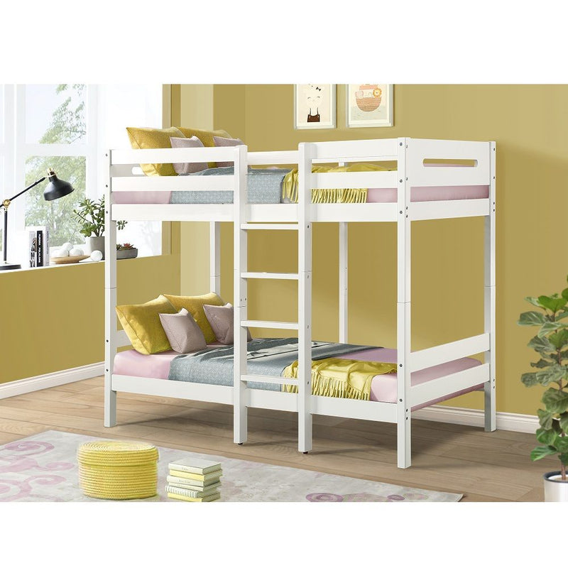 Esin - Twin Over Twin Bunk Bed - White