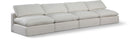 Comfy - Linen Modular Armless Sofa 4 Seats