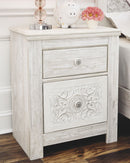 Paxberry - Two Drawer Night Stand - Whitewash