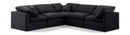 Indulge - Velvet 5 Piece Modular Corner Sectional