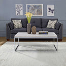 Snyder - Coffee Table - Engineered Stone Top & Chrome