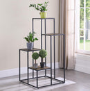 Rito - 4-Tier Multi - Display Shelf - Rustic Brown And Black