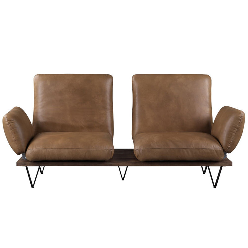 Narech - Sofa With Swivel - Nutmeg Top Grain Leather