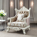 Vanaheim - Chair With Pillow - Fabric & Antique White