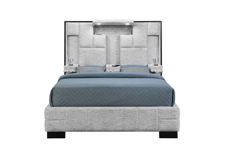 Oscar - Queen Bed - Gray