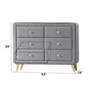 Valda - Dresser - Light Gray Fabric