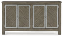 Krystanza - Dining Room Server - Weathered Gray