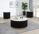 Kara - End Table - Black / White