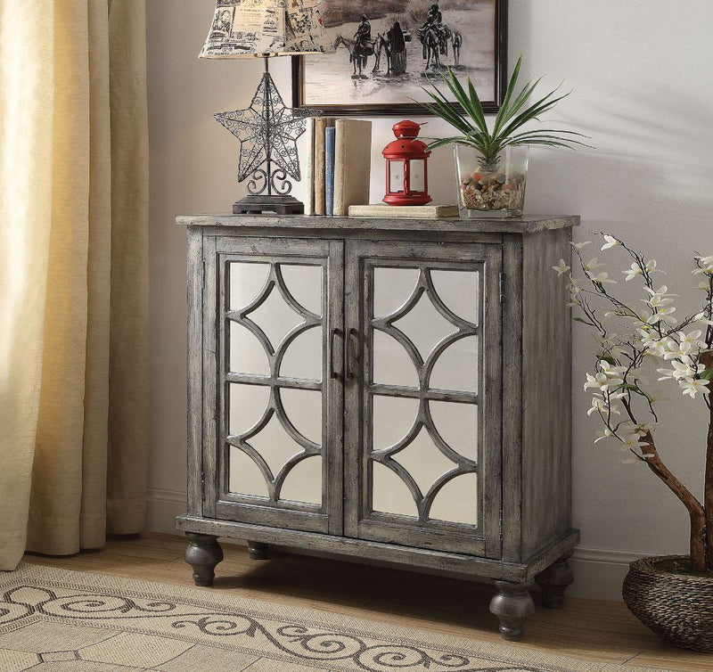 Velika - Console Cabinet - Weathered Gray