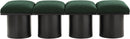 Pavilion - 4 Piece Modular Bench With Black Base