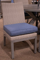 Half Moon Beach - Side Chair With Cushion (Set of 2) - Blue / Gray