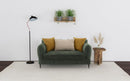 Jade - Chenille Upholstered Modern Track Arm Loveseat