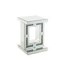 Noralie - 16" Accent Table - Mirrored & Faux Diamonds
