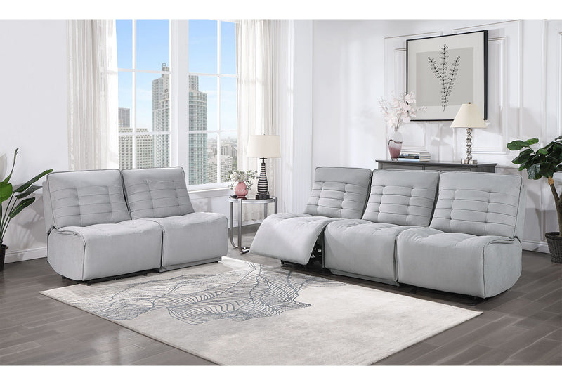 U6066 - Build It Your Way Sofa / Loveseat With Console - Gray