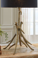 Josney - Metal Table Lamp - Antique Gold Finish