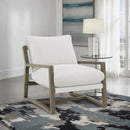 Geneva - Boucle Upholstered Wood Arm Accent Chair - Sand