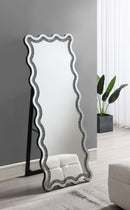 Brixey - LED Lighting Standing Floor Mirror - Black