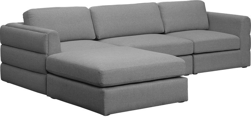 Beckham - Modular Sectional 4 Piece- Gray