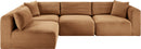 Shaggy - Fabric 4 Piece Modular Sectional