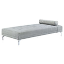 Quenti - Sofa Bed With Pillow - Gray Melange Velvet