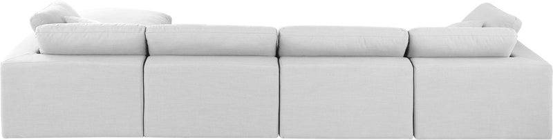 Comfy - 5 Piece Linen Modular Sectional With Chaise