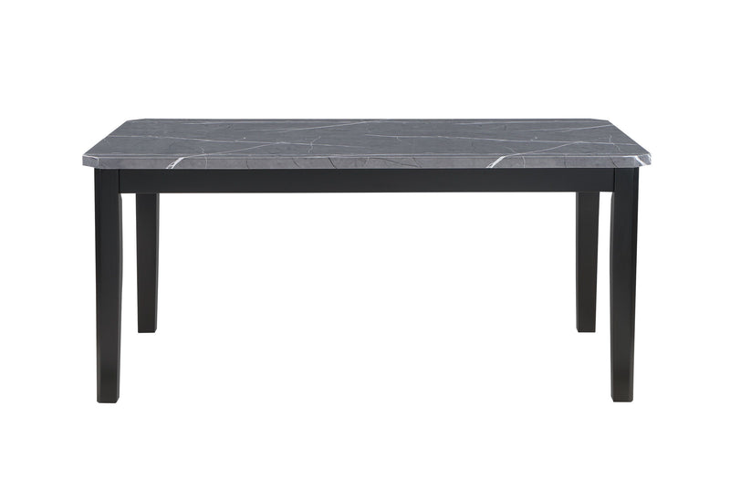 D8685 - Dining Table - Dark Gray / Black