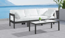Nizuc - Outdoor Patio 3 Seat Modular Sofa With Gray Frame