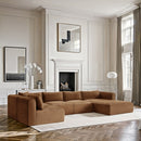Shaggy - Fabric 5 Piece Modular U-Shaped Sectional