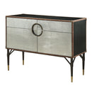 Brancaster - Console Cabinet - Top Grain Leather & Aluminum