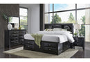 Linda - 5 Piece King Bedroom Set - Black