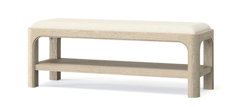Solano - 49" Bedroom Bed End Bench - Weathered Mango