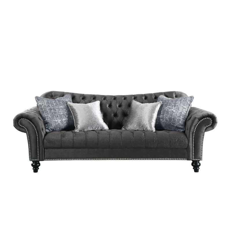 Gaura - Sofa - Dark Gray Velvet