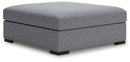 Bealton - Oversized Accent Ottoman - Salt And Pepper