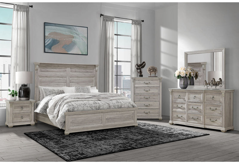 Tatum - 5 Piece King Bedroom Set Without Storage - Natural