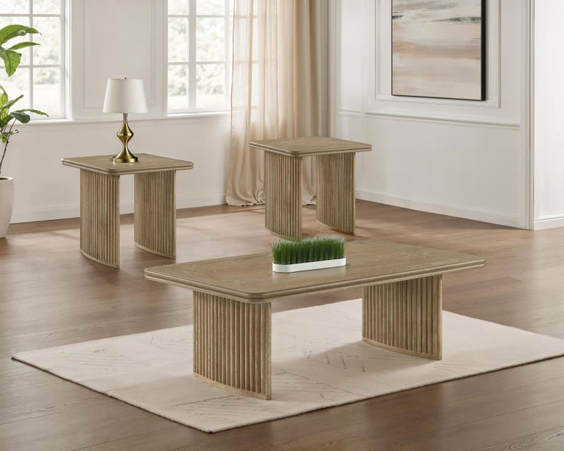 Adina - Wood Coffee Table Set
