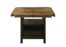 Oakly - Counter Height Table - Charcoal / Light Brown