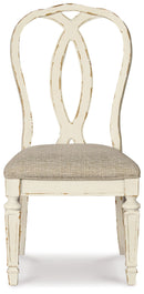 Realyn - Dining UPH Side Chair (Set of 2) - Ribbonback - Chipped White
