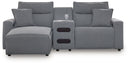 ModMax II - Salt And Pepper - Reclining Sectional