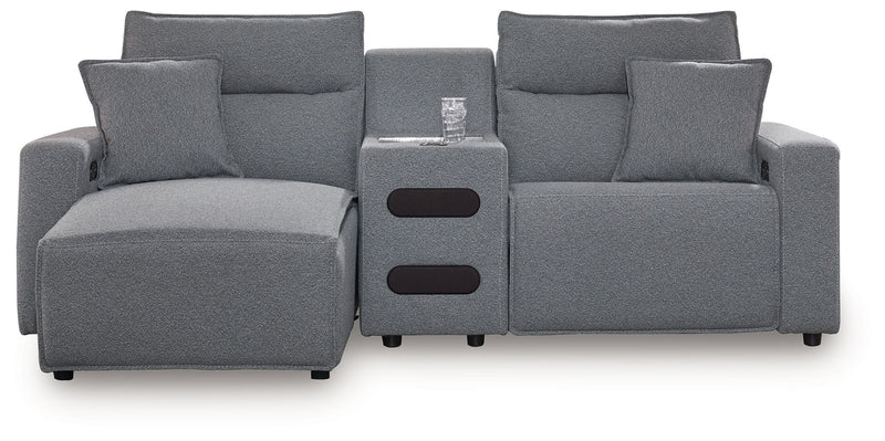 ModMax II - Salt And Pepper - Reclining Sectional