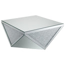 Amore - Square Mirrored Acrylic Crystal Table