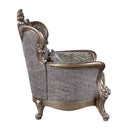 Elozzol - Chair With Pillow - Fabric & Antique Bronze