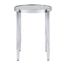 Abbe - End Table - Glass & Chrome