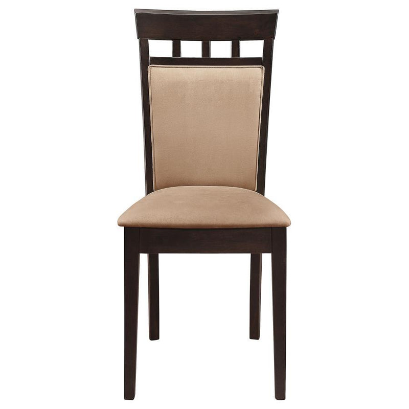 Gabriel - Closed BackSide Chairs (Set of 2) - Cappuccino