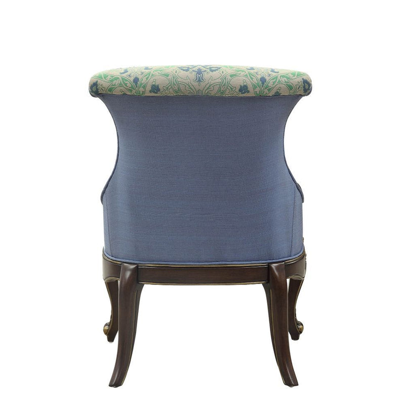 Ameena - Accent Chair - Fabric & Espresso